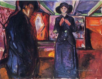 hombre y mujer ii 1915 Edvard Munch Expresionismo Pinturas al óleo